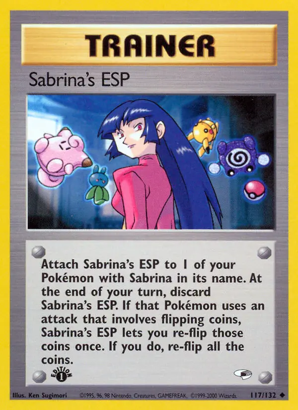 Sabrina's ESP 117 — Gym Heroes 117, 1st Edition finish