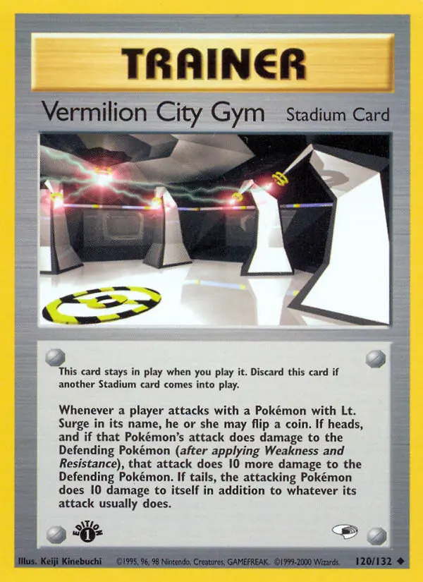 Vermilion City Gym 120 card from Gym Heroes
