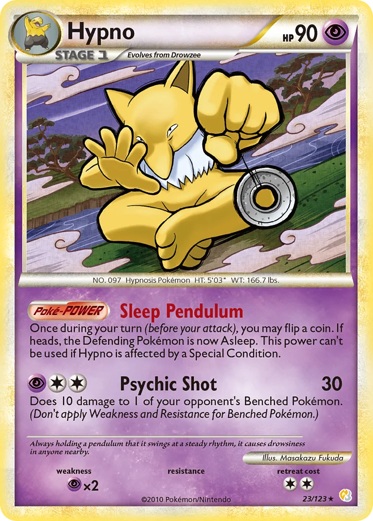 Hypno 23 — HeartGold & SoulSilver 23, Normal finish