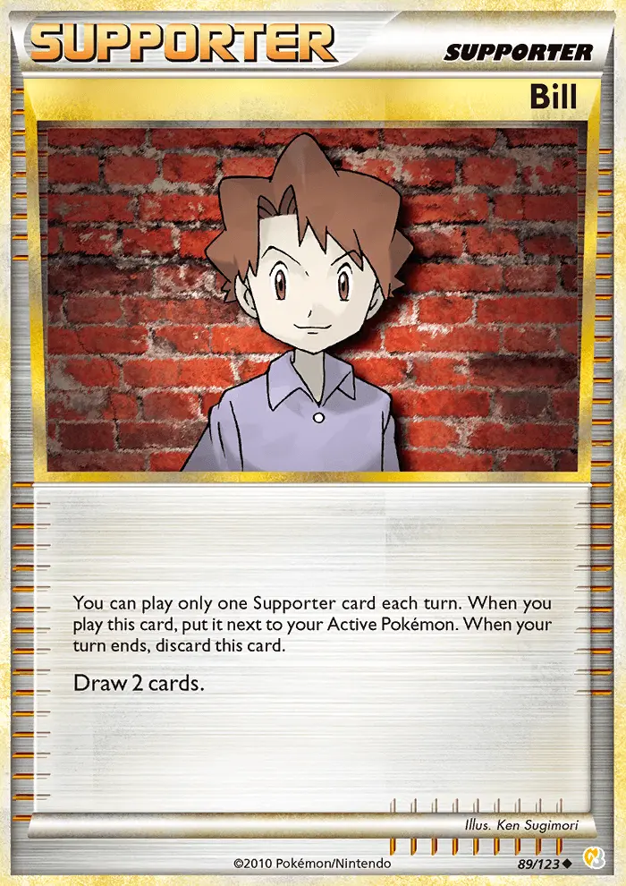 Bill 89 card from HeartGold & SoulSilver