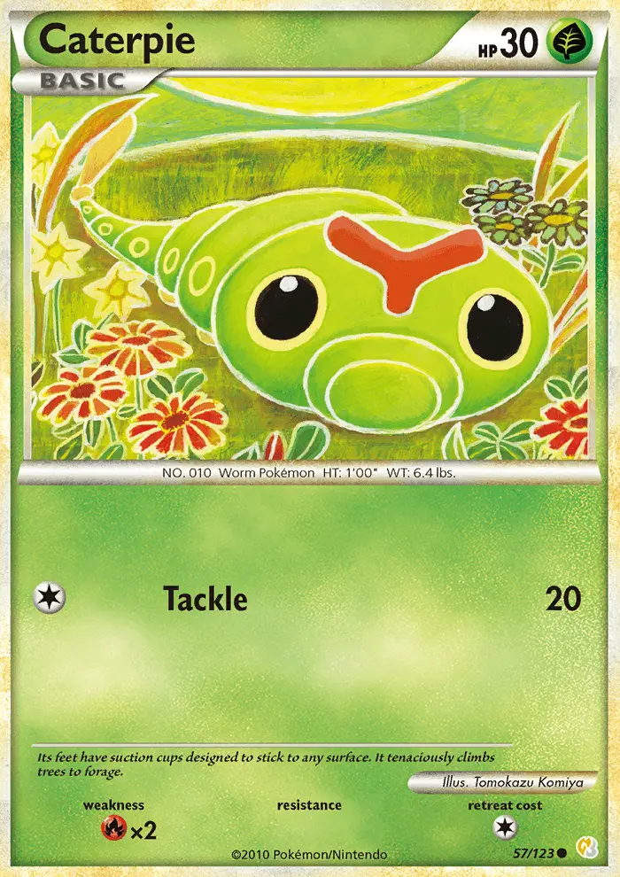 Caterpie 57 — HeartGold & SoulSilver 57, Normal finish