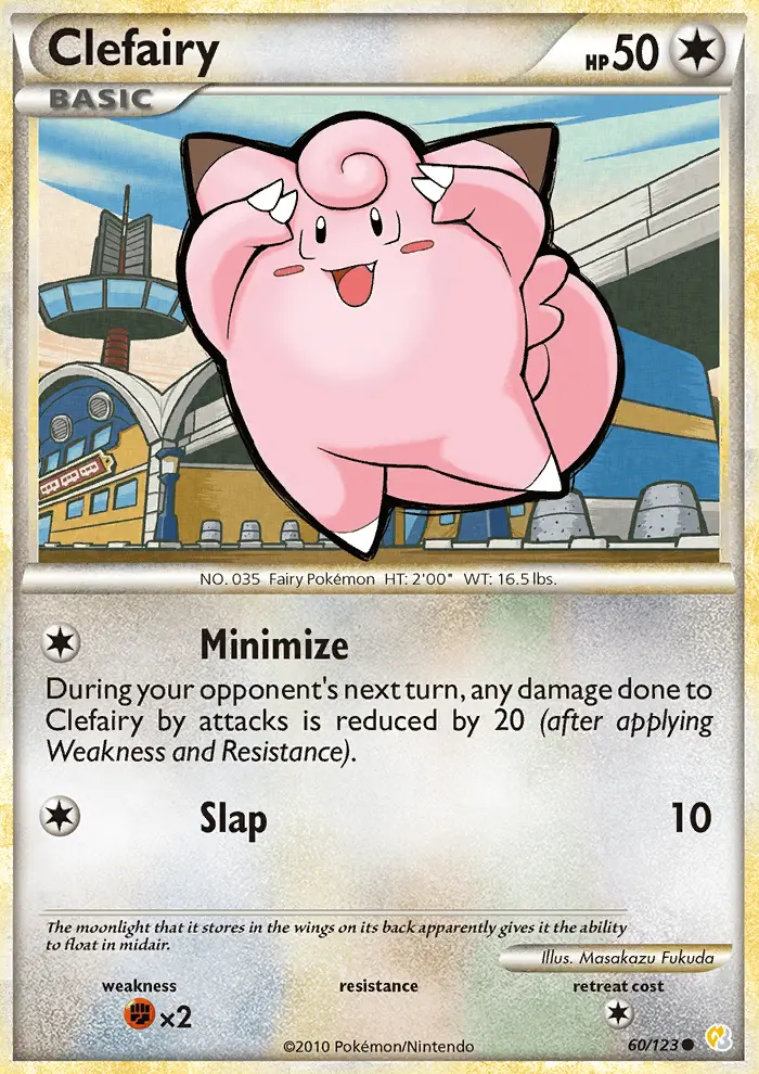 Clefairy 60 card from HeartGold & SoulSilver