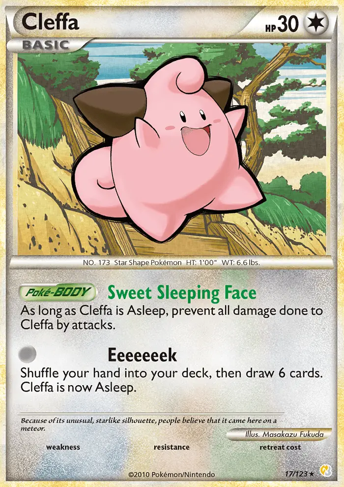 Cleffa 17 — HeartGold & SoulSilver 17, Normal finish