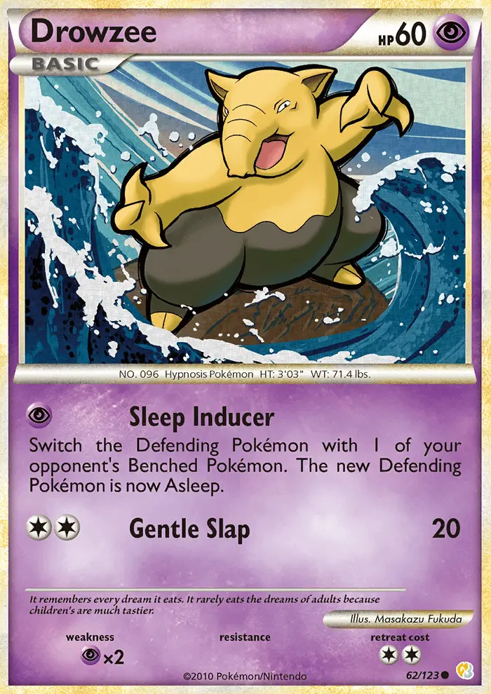 Drowzee 62 — HeartGold & SoulSilver 62, Normal finish