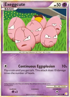 Exeggcute — HeartGold & SoulSilver #63
