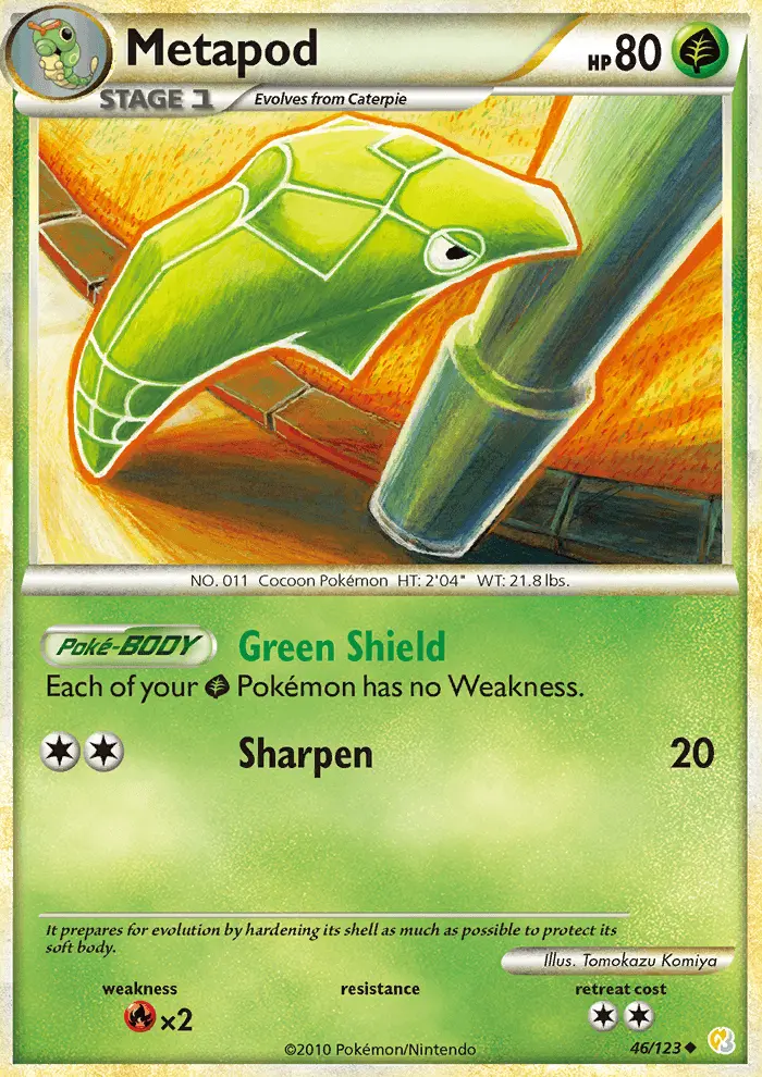 Metapod 46 — HeartGold & SoulSilver 46, Normal finish