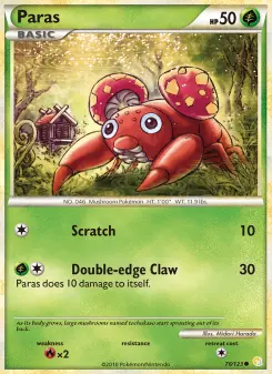 Paras — HeartGold & SoulSilver #76
