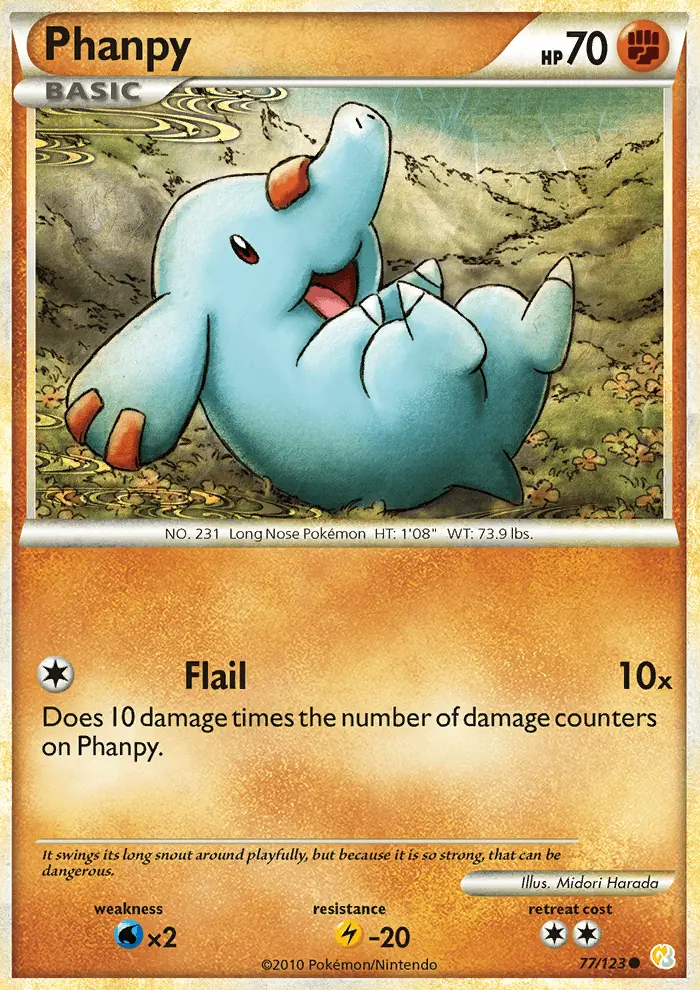 Phanpy 77 — HeartGold & SoulSilver 77, Normal finish