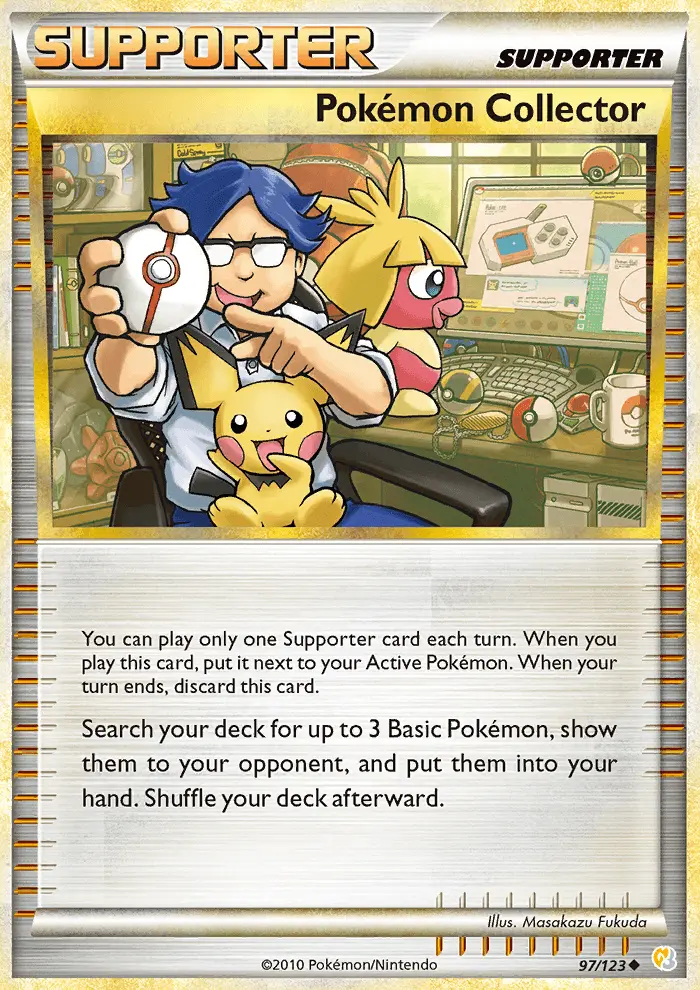 Pokémon Collector 97 card from HeartGold & SoulSilver