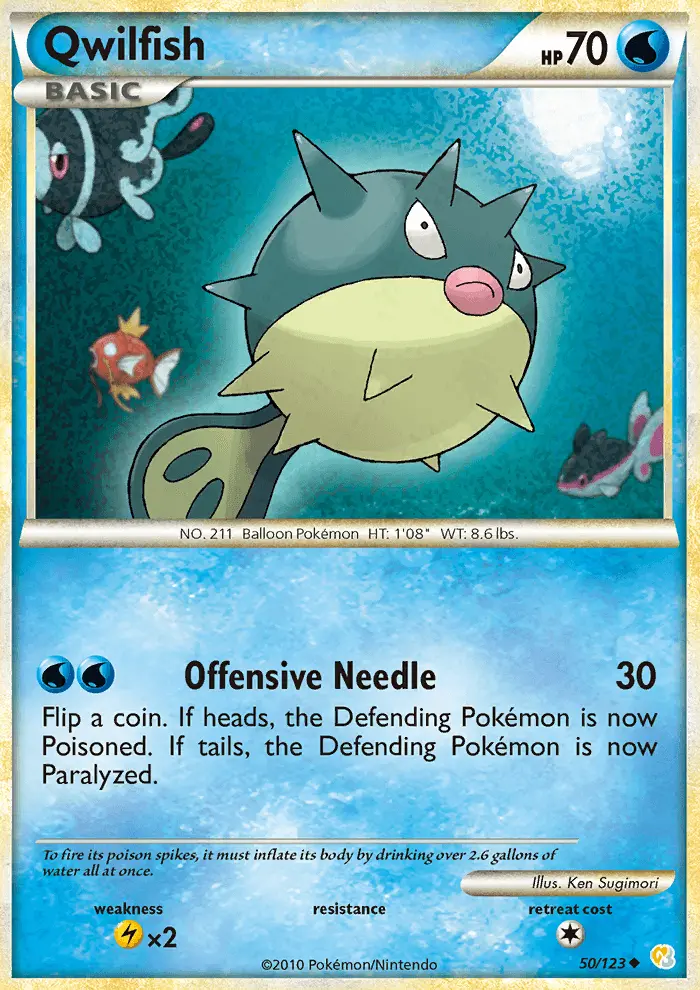Qwilfish 50 — HeartGold & SoulSilver 50, Normal finish