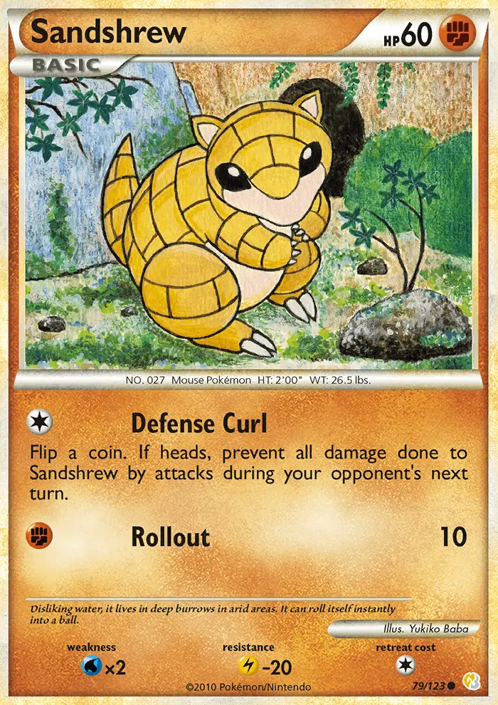 Sandshrew 79 — HeartGold & SoulSilver 79, Normal finish