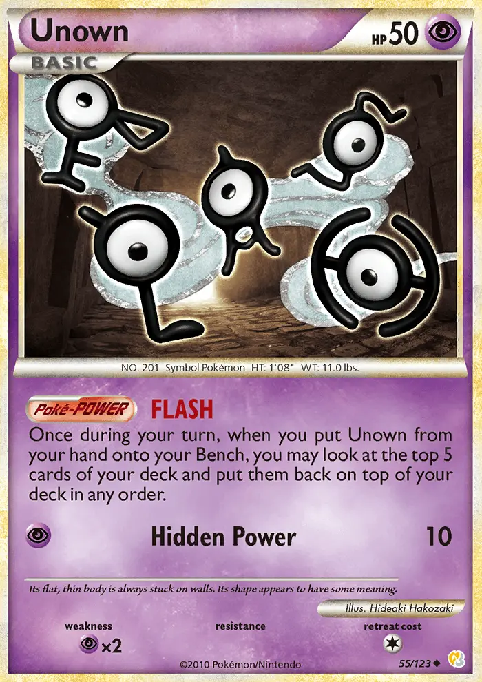 Unown 55 — HeartGold & SoulSilver 55, Normal finish
