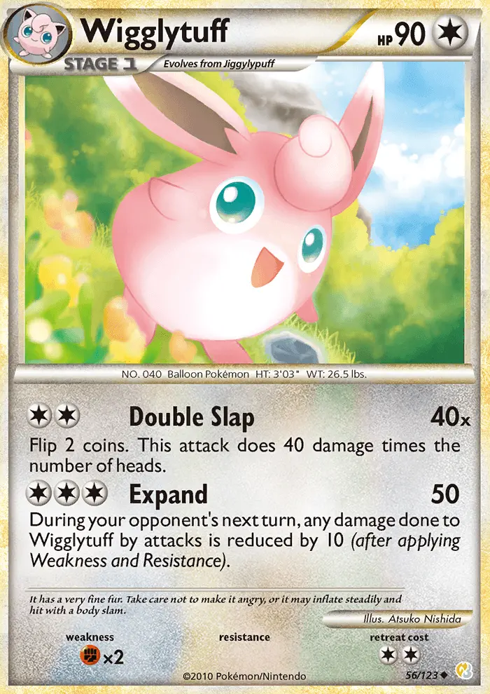 Wigglytuff 56 — HeartGold & SoulSilver 56, Normal finish