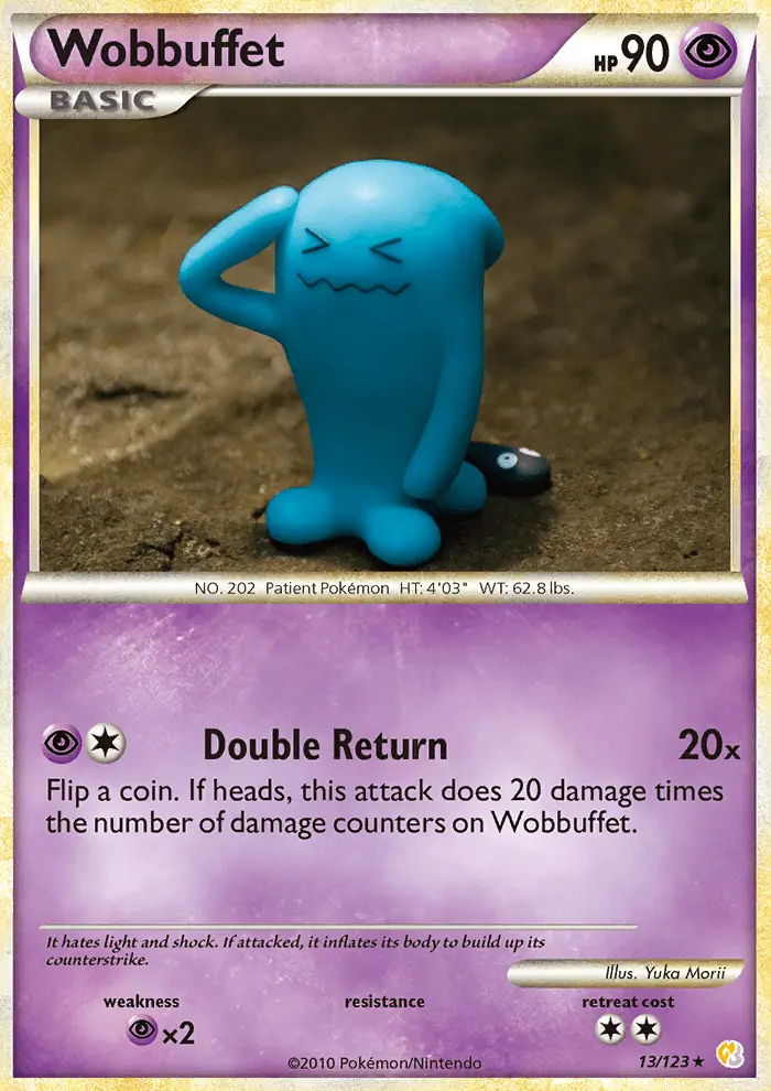 Wobbuffet 13 card from HeartGold & SoulSilver