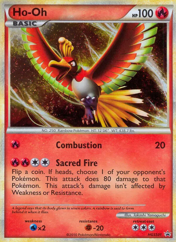 Ho-Oh HGSS01 — HGSS Black Star Promos HGSS01, Holofoil finish