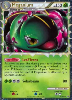 Meganium HGSS08 — HGSS Black Star Promos