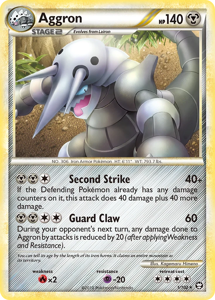 Aggron 1 card from HS—Triumphant