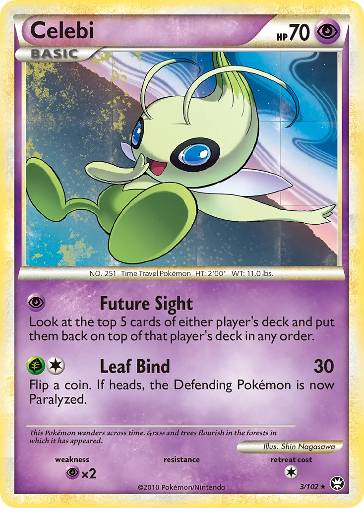 Celebi 3 — HS—Triumphant 3, Holofoil finish