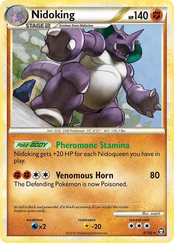 Nidoking 6 card from HS—Triumphant