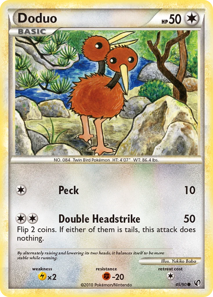 Doduo 45 card from HS—Undaunted