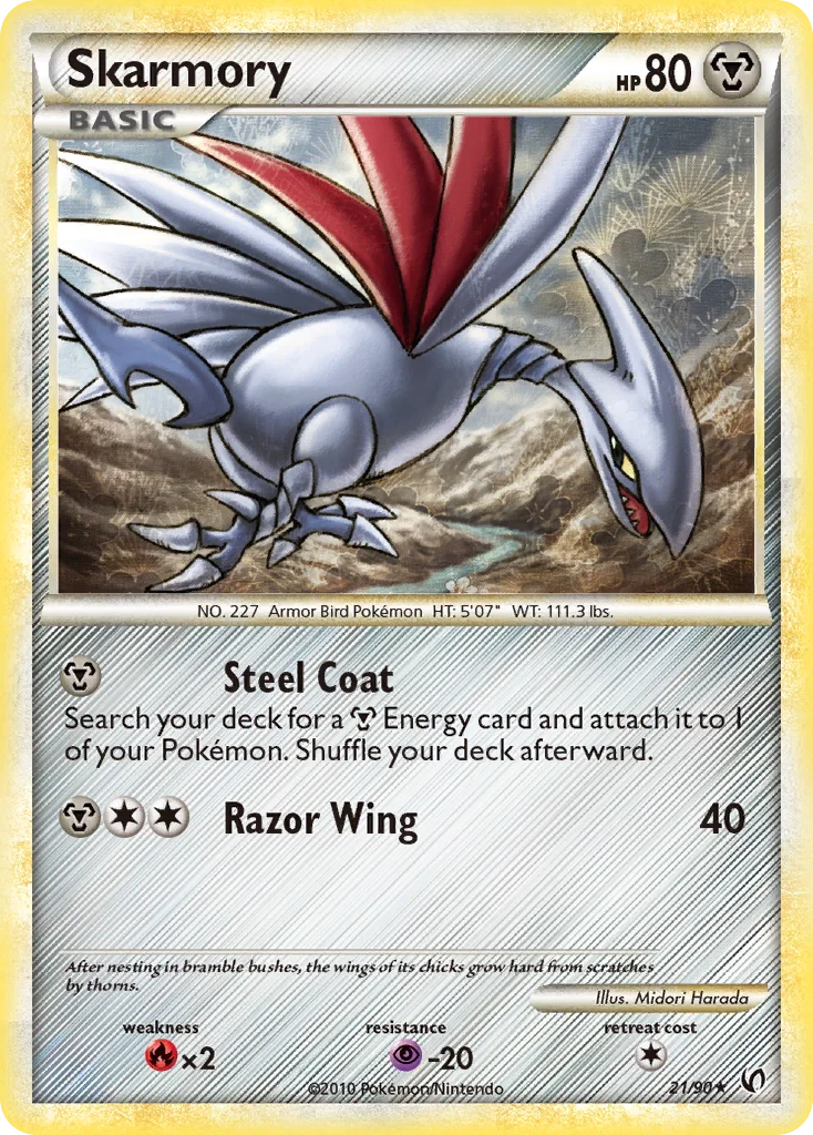 Skarmory 21 card from HS—Undaunted