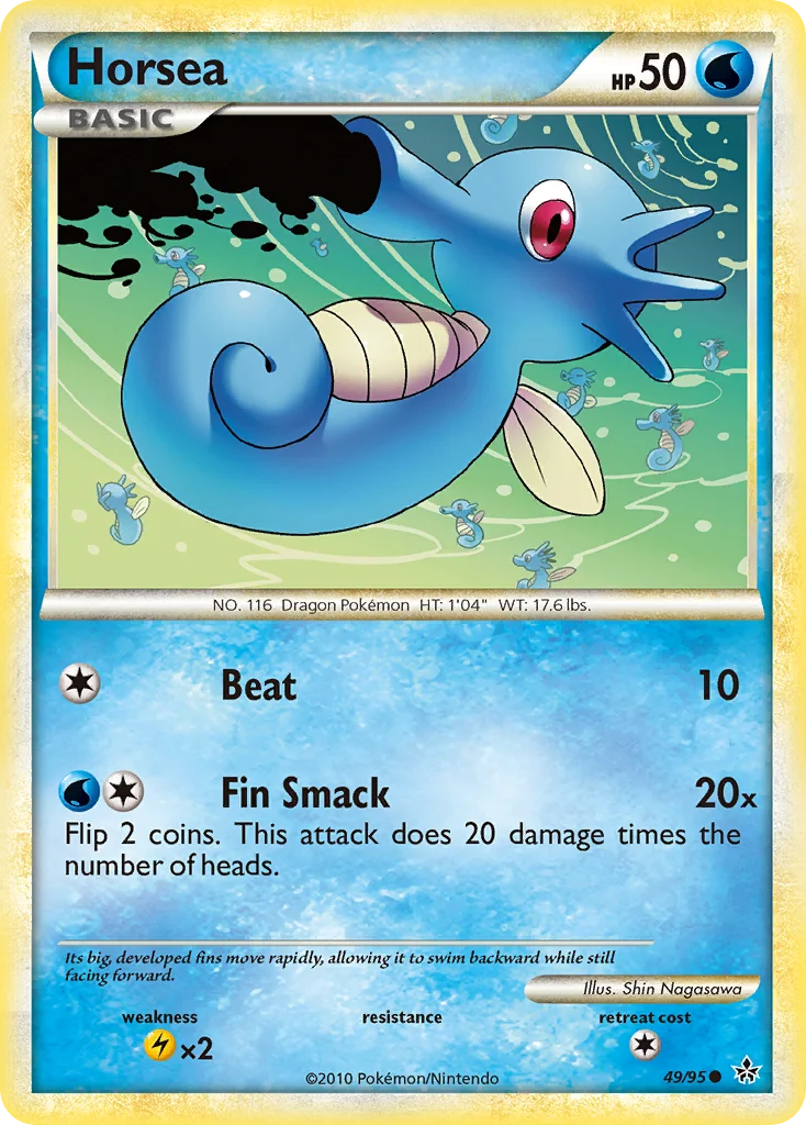 Horsea 49 card from HS—Unleashed
