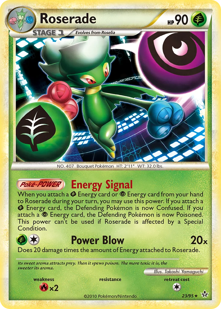 Roserade 23 card from HS—Unleashed