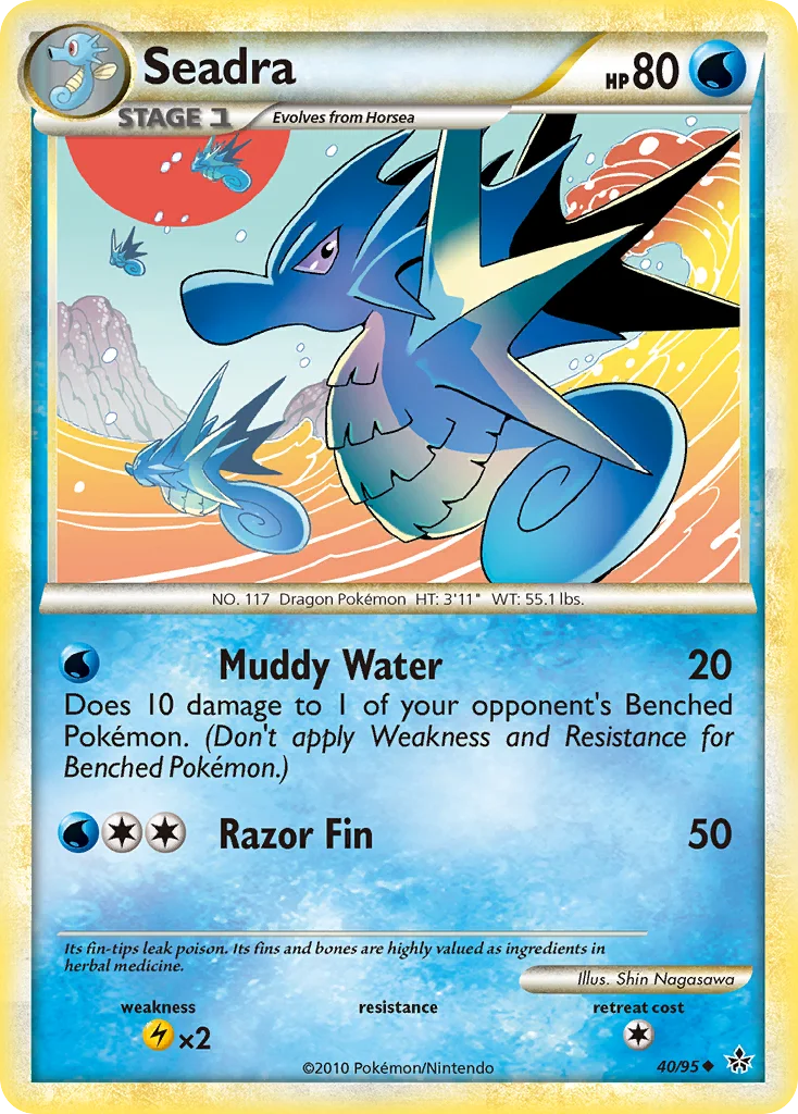 Seadra 40 card from HS—Unleashed