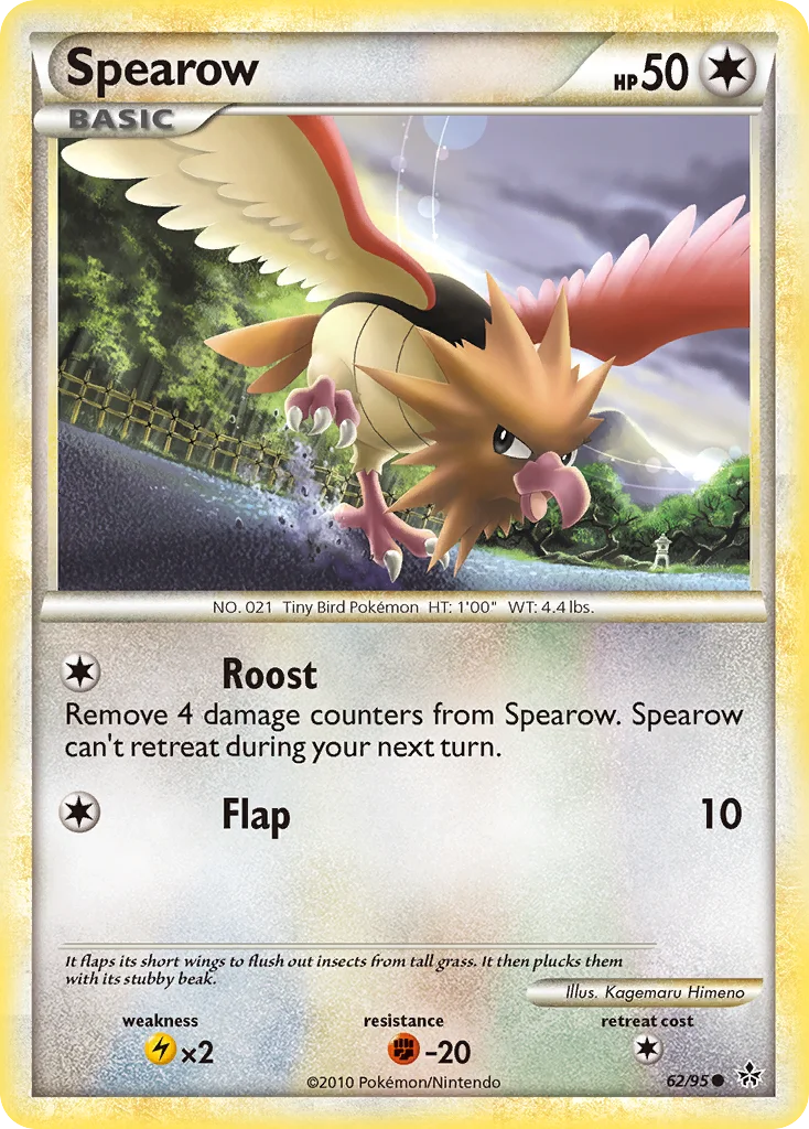 Spearow 62 card from HS—Unleashed