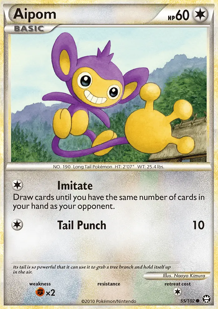 Aipom 55 card from HS—Triumphant