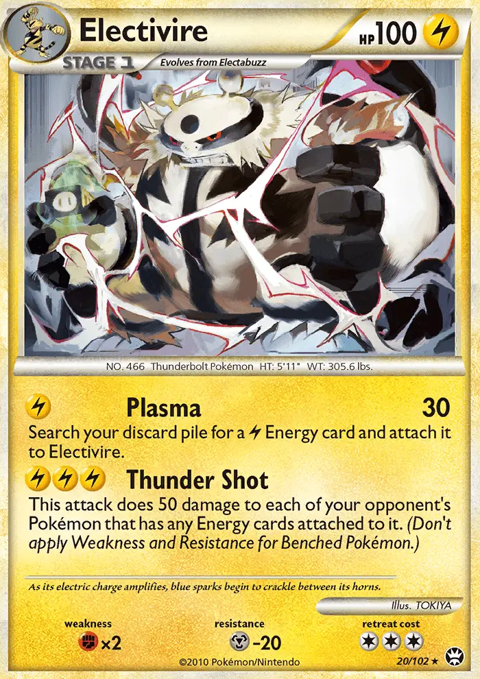 Electivire 20 — HS—Triumphant 20, Holofoil finish