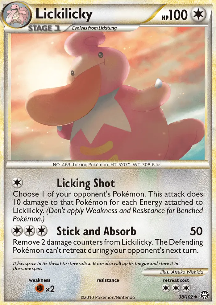 Lickilicky 38 card from HS—Triumphant