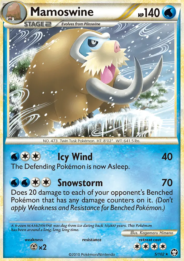 Mamoswine 5 card from HS—Triumphant