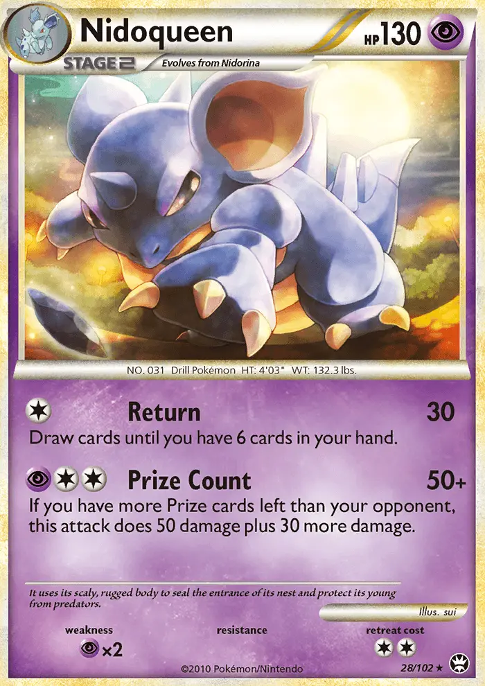 Nidoqueen 28 card from HS—Triumphant