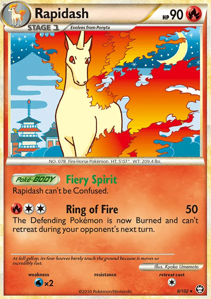 Rapidash 8 card from HS—Triumphant