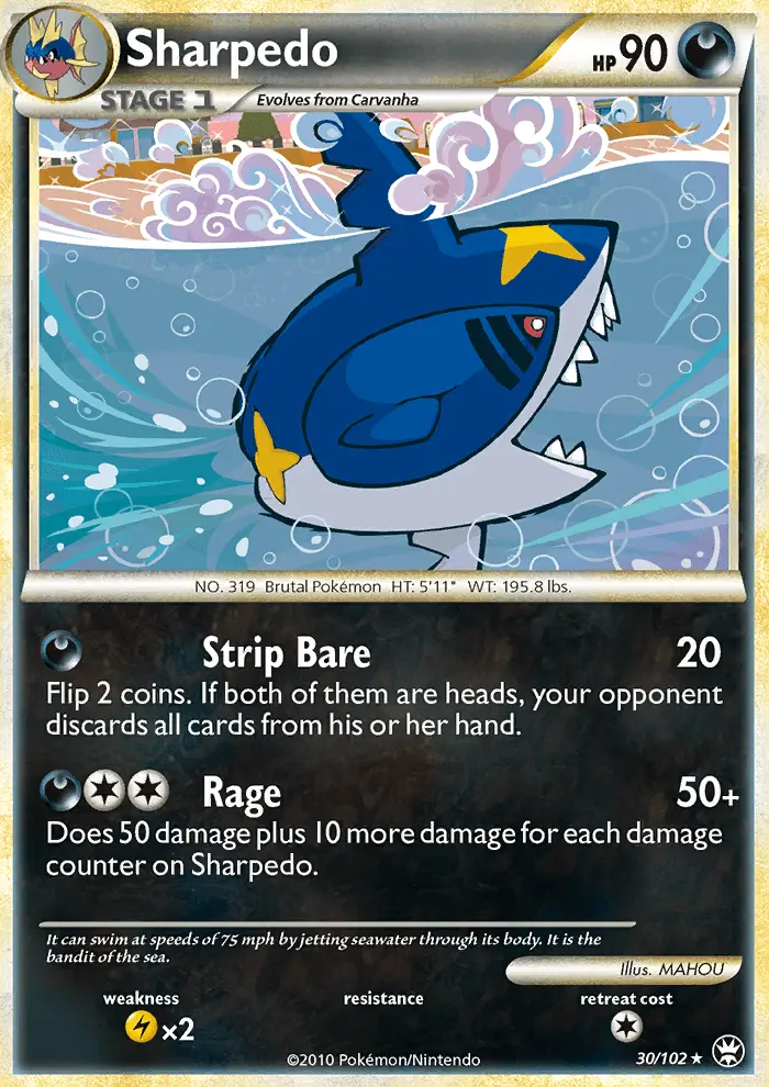 Sharpedo 30 card from HS—Triumphant