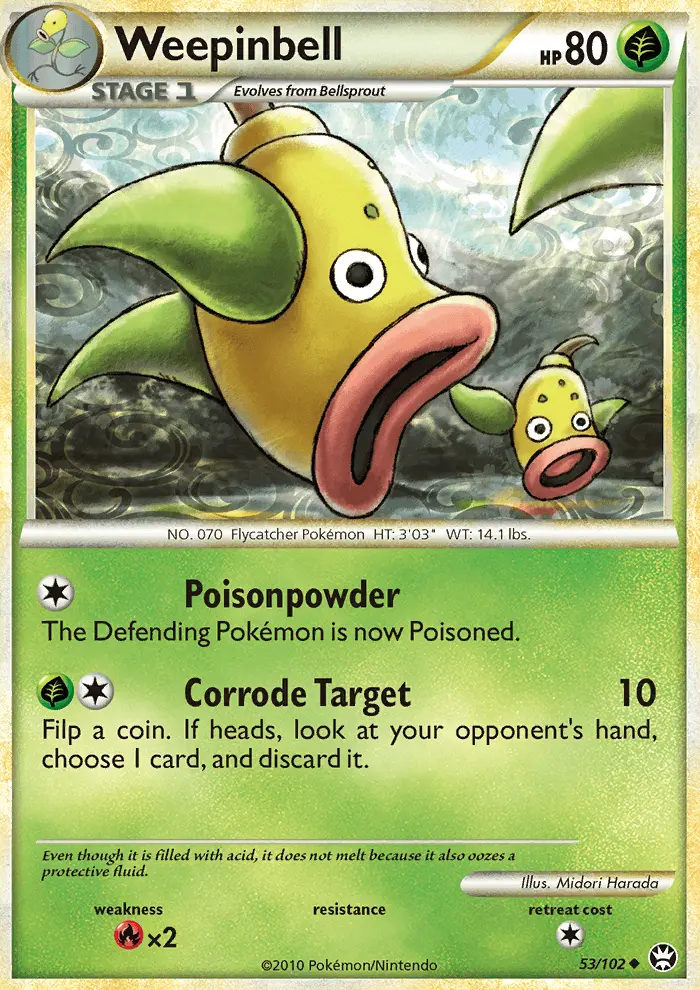 Weepinbell 53 card from HS—Triumphant