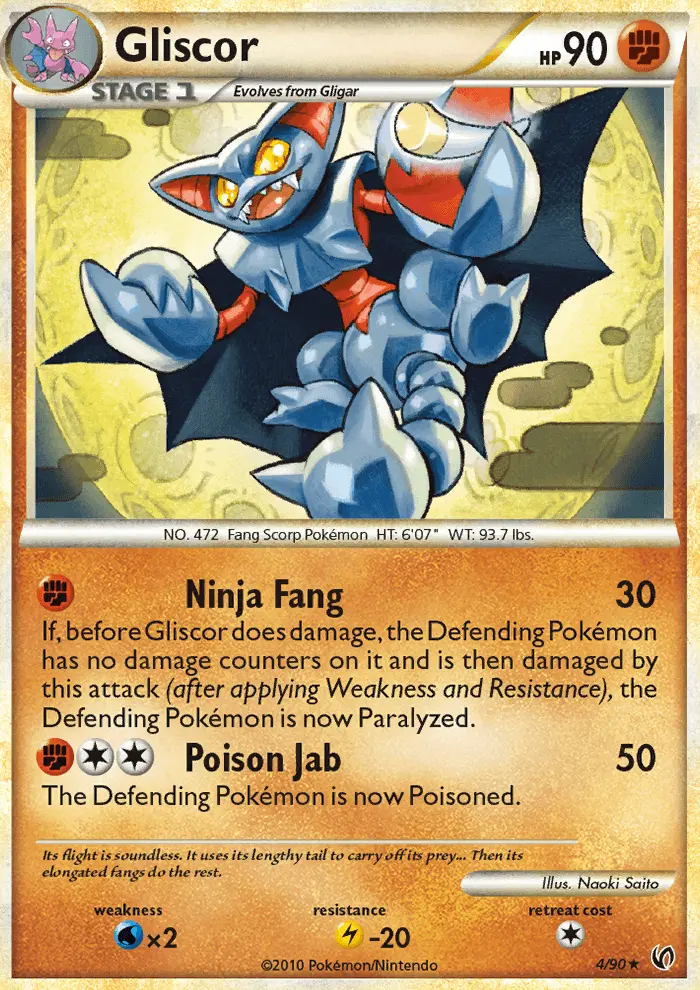 Gliscor 4 — HS—Undaunted 4, Holofoil finish
