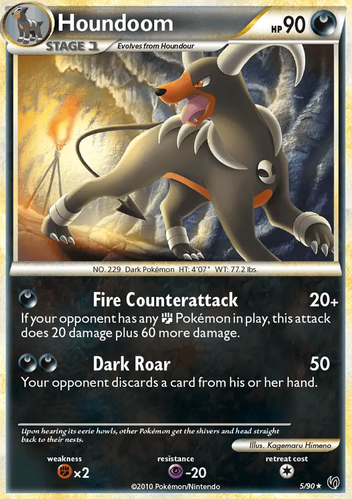 Houndoom 5 card from HS—Undaunted