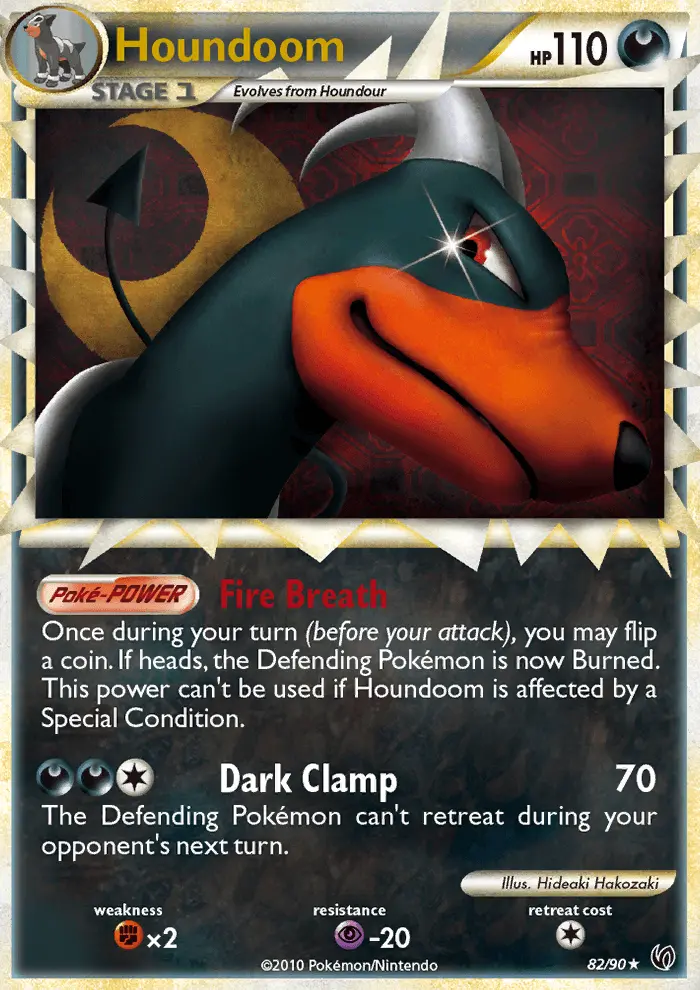 Houndoom 82 — HS—Undaunted 82, Holofoil finish