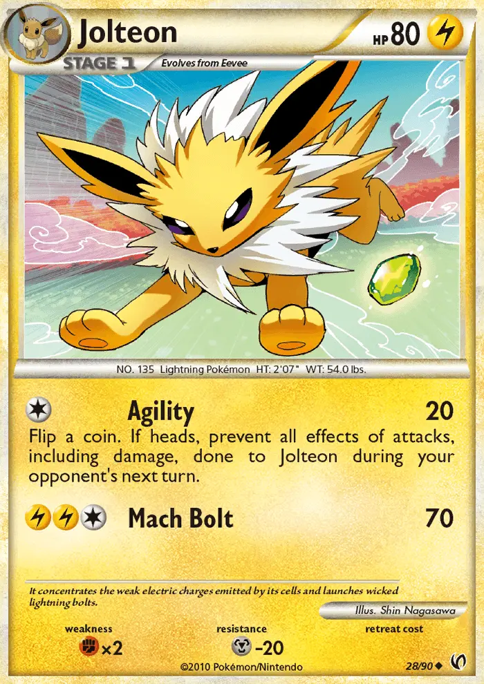 Jolteon 28 card from HS—Undaunted