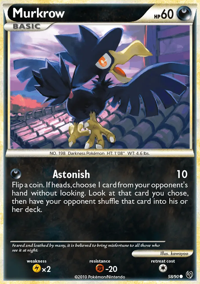 Murkrow 58 card from HS—Undaunted