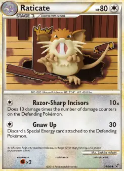 Raticate — HS—Undaunted #34