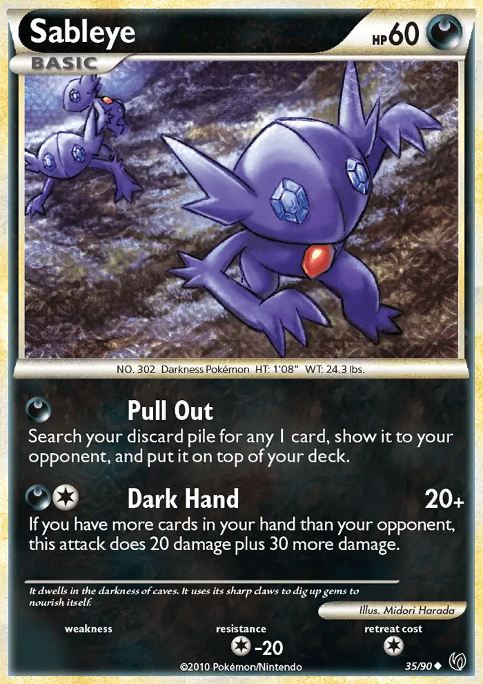 Sableye 35 card from HS—Undaunted