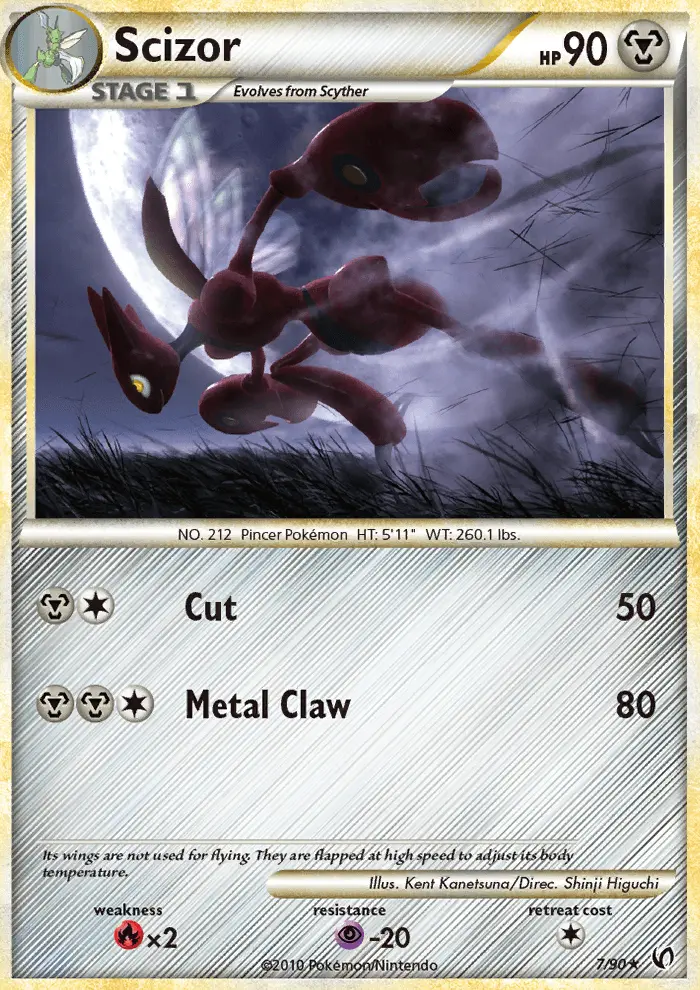 Scizor 7 — HS—Undaunted 7, Holofoil finish