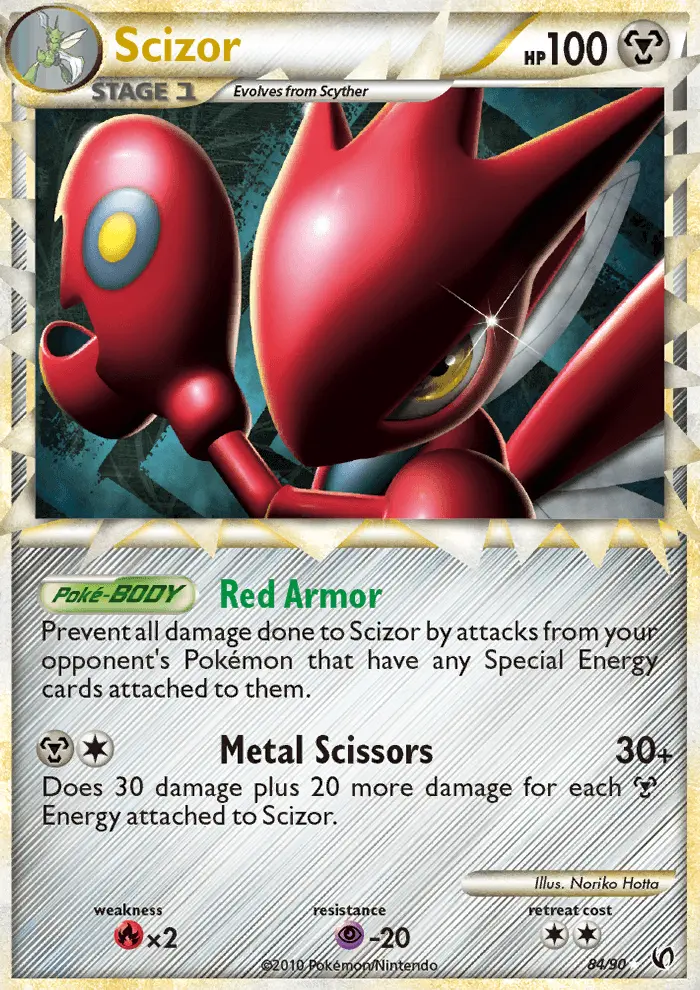 Scizor 84 card from HS—Undaunted