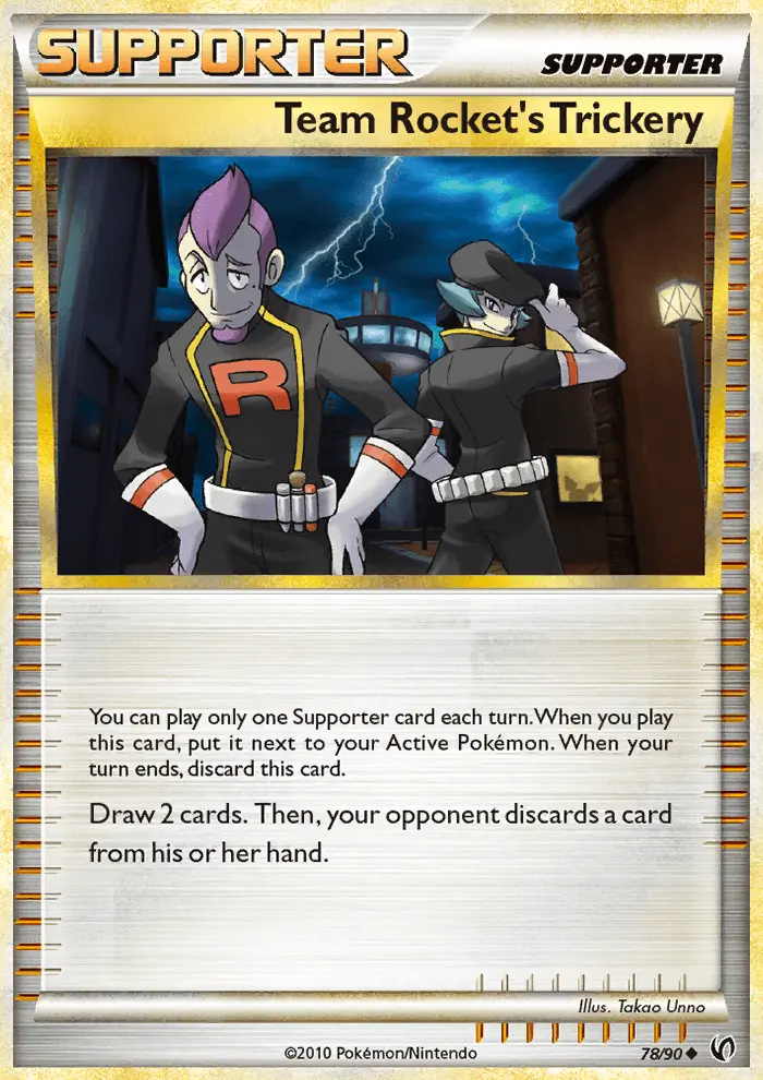 Team Rocket's Trickery 78 — HS—Undaunted 78, Normal finish