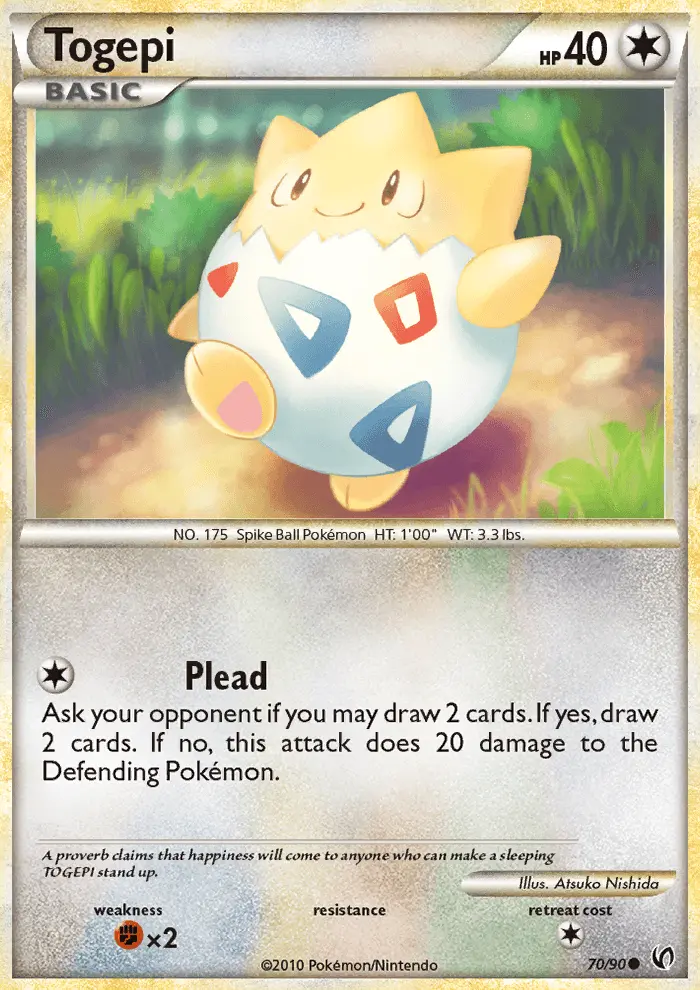 Togepi 70 card from HS—Undaunted