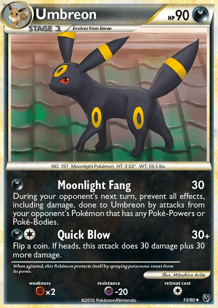 Umbreon 10 card from HS—Undaunted