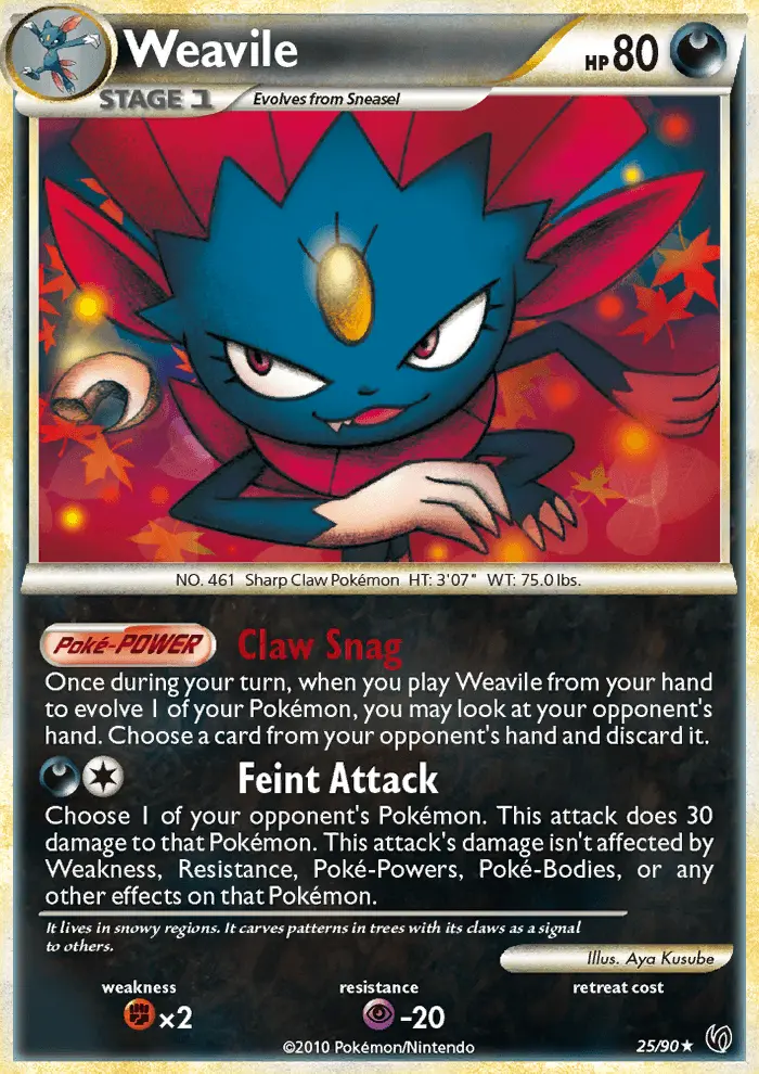 Weavile 25 card from HS—Undaunted